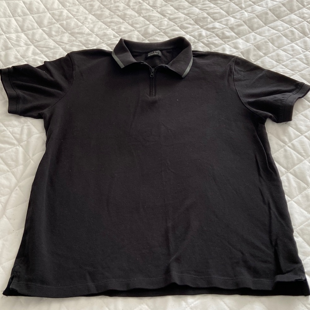 Mens black short sleeve shirt.